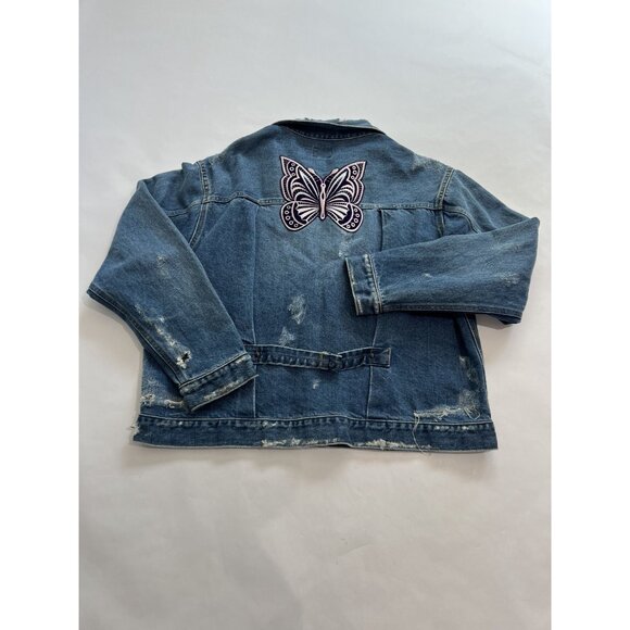 Needles Mixed Patches Denim Jacket in Blue - Picture 4 of 5